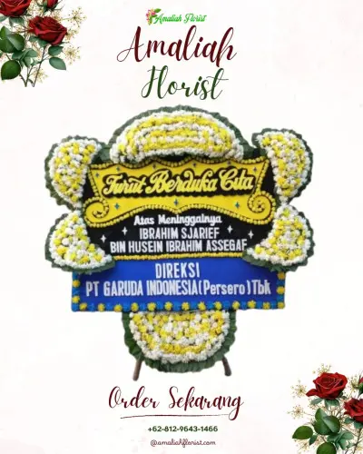 Papan Bunga Duka di Sagalaherang